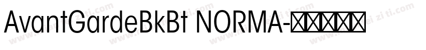 AvantGardeBkBt NORMA字体转换